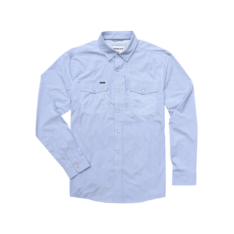 Poncho Men's Long Sleeve Western Shirt