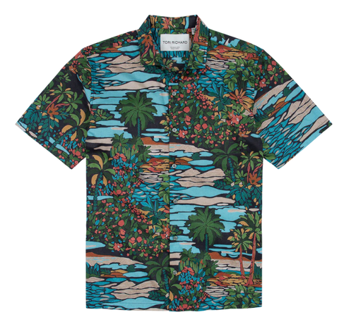 Tori Richard Opalescent S/S Shirt / Black