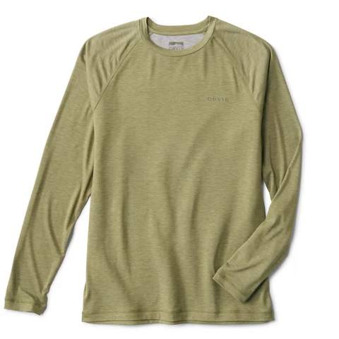 Orvis Men's Dricast LS Crew Shirt / Loden