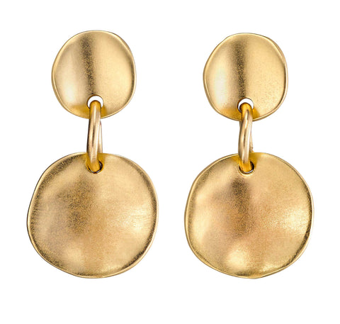 Uno de 50 Scales Gold Tone Dangle Earrings