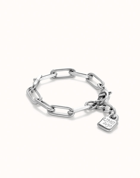 Uno de 50 Jewel Paper Clip Link  with Padlock Bracelet