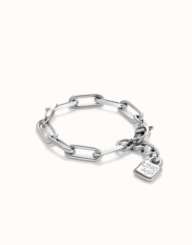 Uno de 50 Jewel Paper Clip Link  with Padlock Bracelet