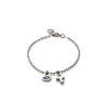 Uno de 50 Silver Cross and Blue Stone Bracelet