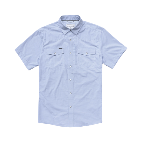 Poncho Men's Short Sleeve Western Shirt