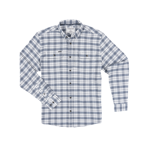 Poncho Men's Long Sleeve Flannel Shirt