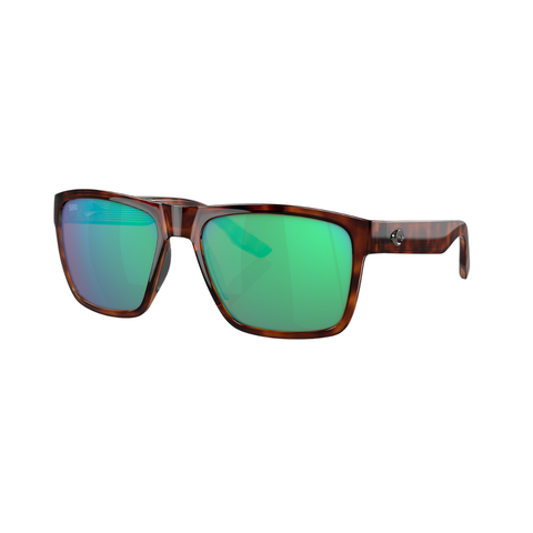 Costa Del Mar Paunch XL Sunglasses - Tortoise/Green Glass Mirror