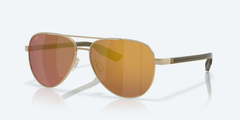 Costa Del Mar Peli Sunglasses - Brushed Gold / Gold Mirror 580G