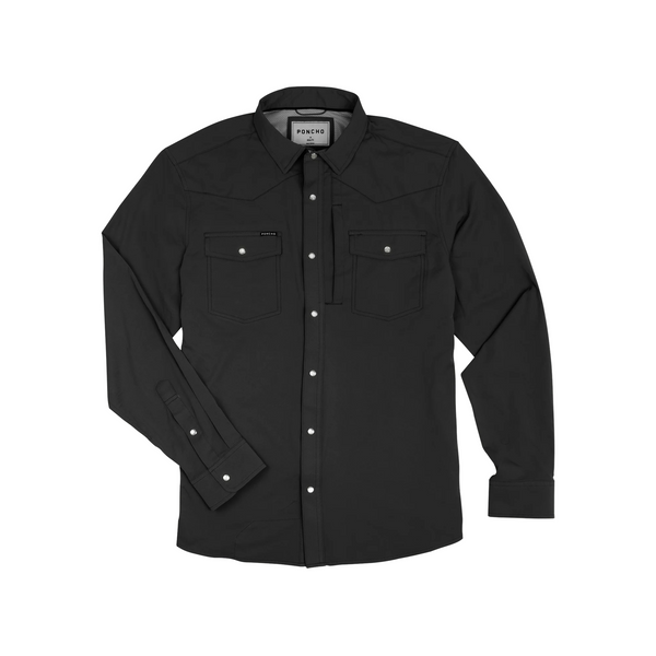 Poncho Men's Long Sleeve Western Shirt