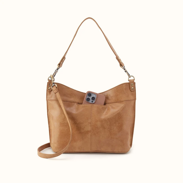 Hobo Pier Shoulder Bag Leather Purse / Whiskey