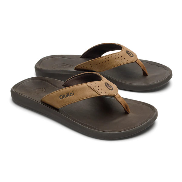Olukai Men's Pili Sandal / Tan - Dark Java