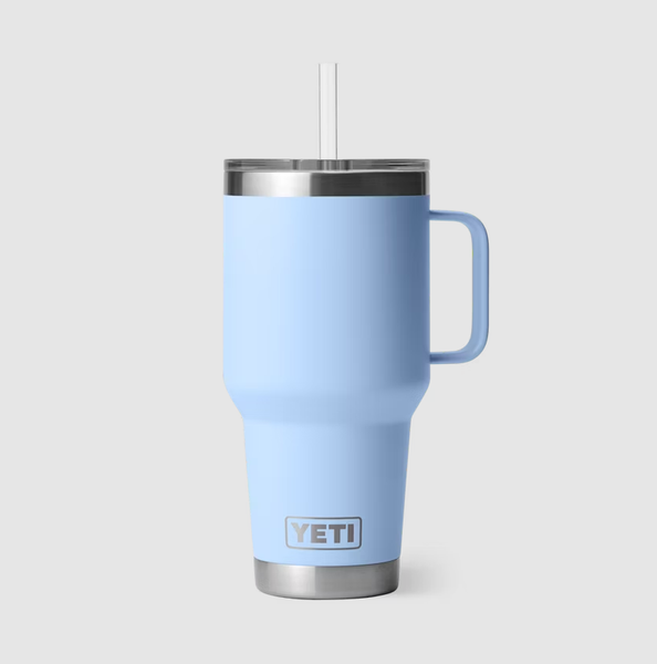 Yeti Rambler 35oz Straw Mug / Big Sky Blue