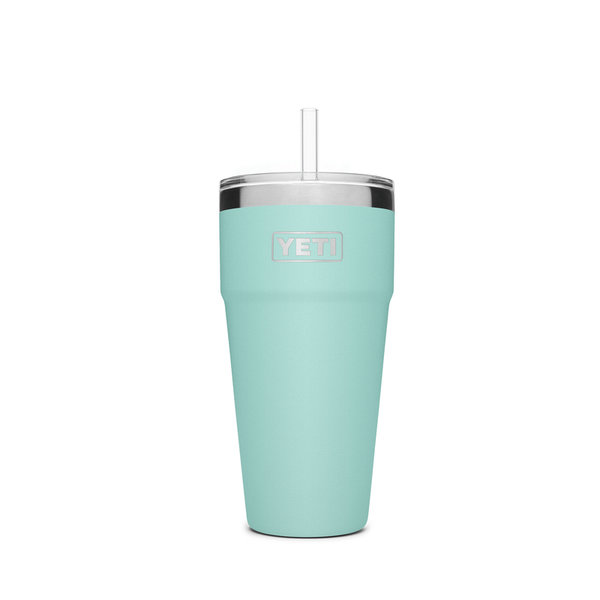 Yeti Rambler 26oz Straw Cup/ Seafoam