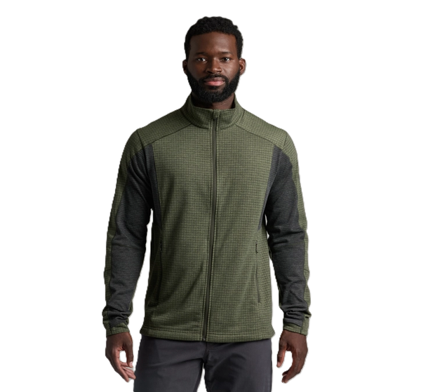 Kuhl Men's Reactiv Grid Full Zip / Moss Stone
