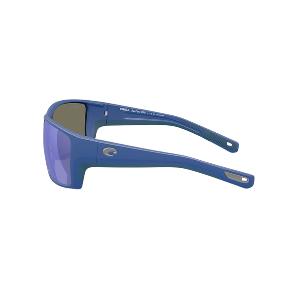 Costa Del Mar Reefton Pro Sunglasses - Matte Chesapeake Blue / Blue Mirror 580G