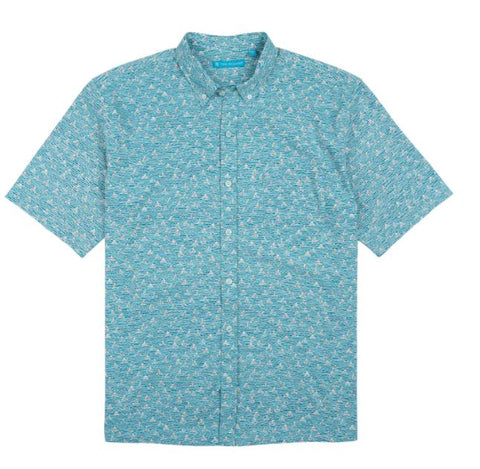 Tori Richard Regatta S/S Shirt /Water