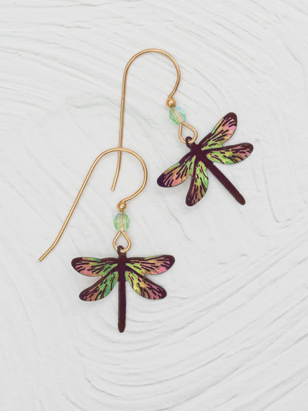 Holly Yashi Dragonfly Dreams Green With Envy Earrings