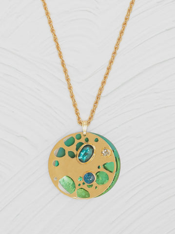 Holly Yashi Ocean Depths Teal Necklace