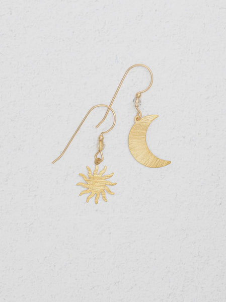 Holly Yashi Sun and Moon Gold Earrings