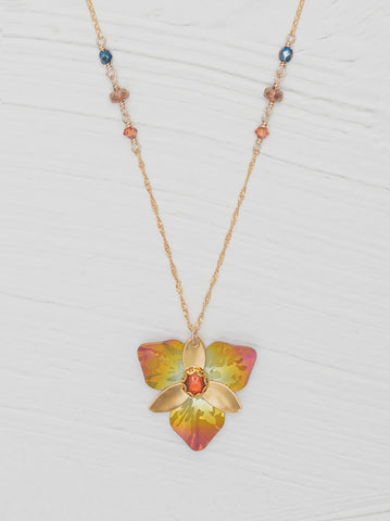 Holly Yashi Orla Golden Mist Pendant Necklace