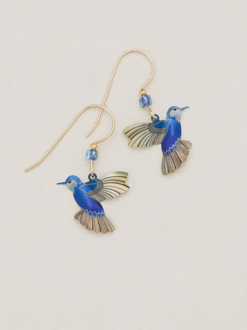 Holly Yashi Picaflor Blue Radiance Silver Earrings
