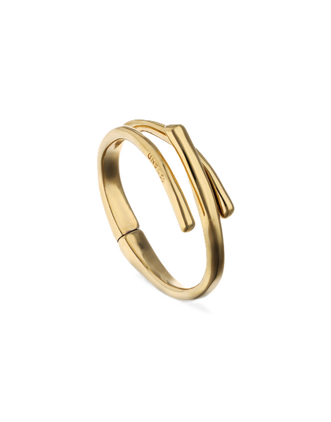 Uno de 50 Roots GP Three Intertwined Organic Shaped Bangle Bracelet
