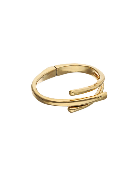 Uno de 50 Roots GP Three Intertwined Organic Shaped Bangle Bracelet