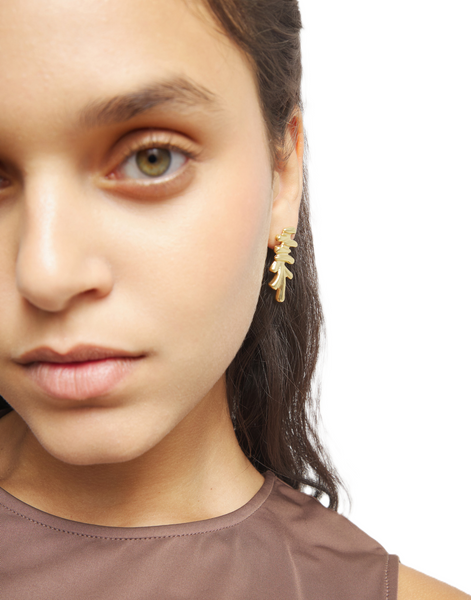 Uno de 50 Elongated Irregular Shape Earrings