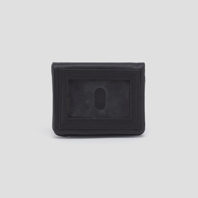 HOBO Women's Lumen Mini Wallet - Leather Bifold With 8 Card Slots, Zippered Pocket, Magnetic Closure