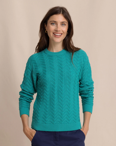 Southern Tide Women's Saige Sweater / Spruce Shade