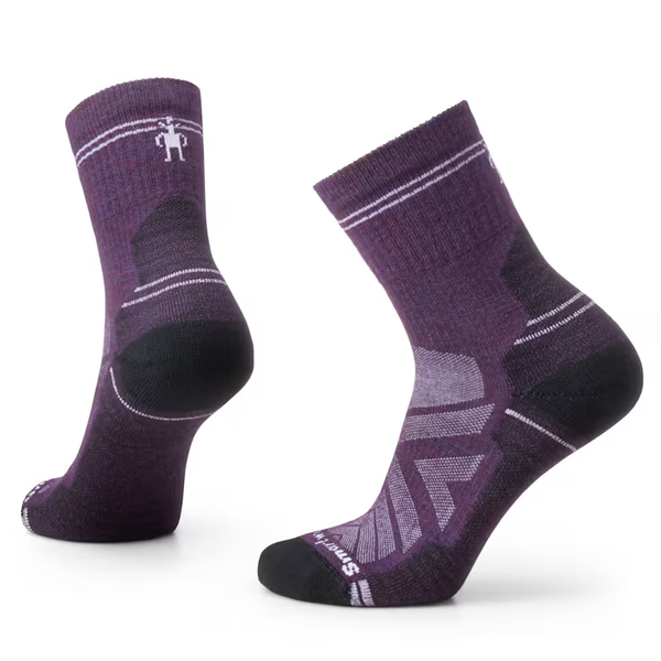 Smartwool Women's Hike Light Cushion Mid Crew Socks / Purple Iris