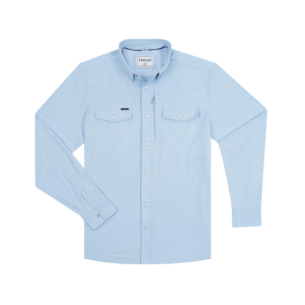 Poncho Men's Long Sleeve Western Shirt