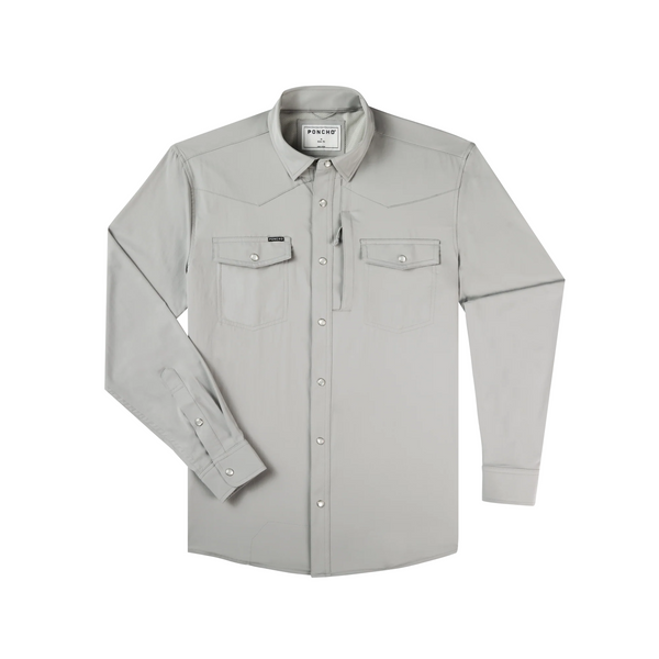 Poncho Men's Long Sleeve Western Shirt