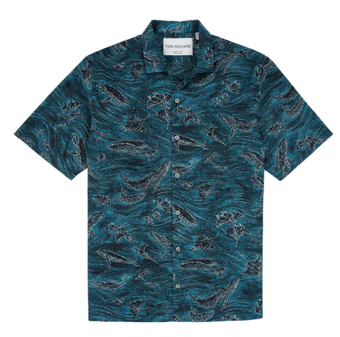 Tori Richard Sealestial S/S Shirt / Black