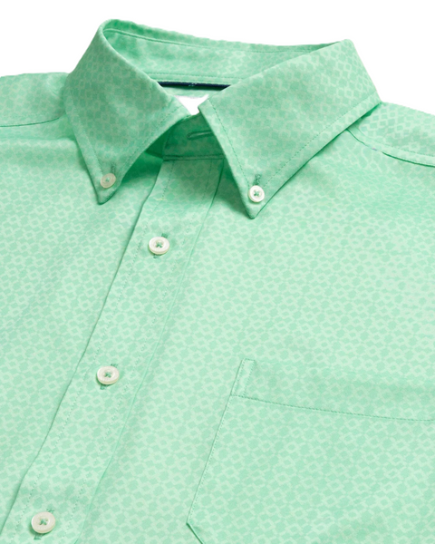 Southern Tide Men's Coastal Breeze Seaside Geo SS Sportshirt / Gulf Shore