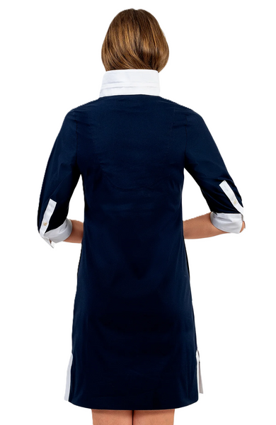 Gretchen Scott Women's Shirt Tail Dress / Navy