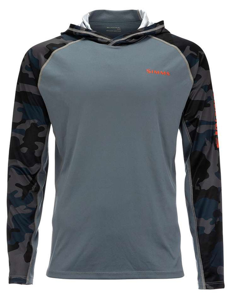 Simms Men's SolarVent Hoody / Woodland Camo Storm