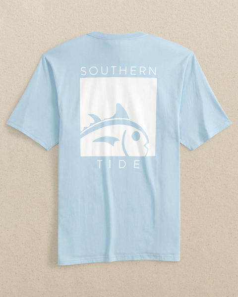 Southern Tide Men's Cropped Skipjack Tee / Cerulean