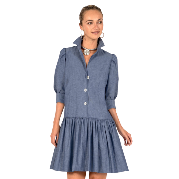 Gretchen Scott Women's So Sweet Cotton Dress / Chambray