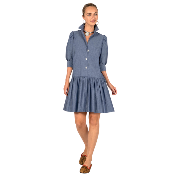 Gretchen Scott Women's So Sweet Cotton Dress / Chambray
