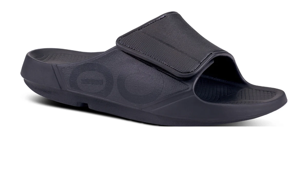 OOFOS Men's & Women's OOahh Sport Flex Slide / Black