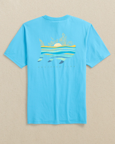 Southern Tide Men's Sunny Vibes Tee / Aquarius