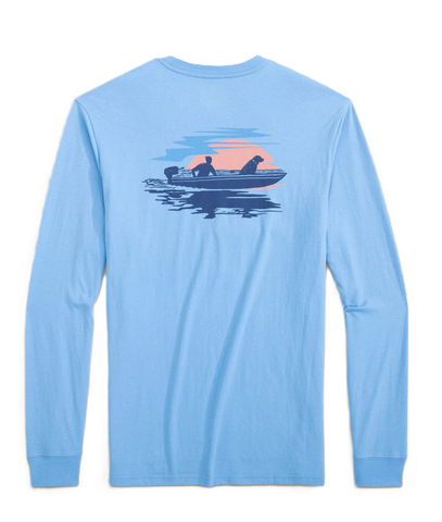 Southern Tide Men's LS Sunset Tee / Ocean Channel