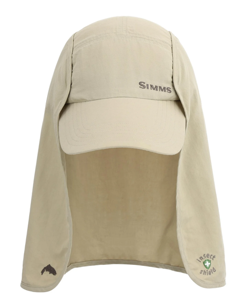 Simms Bugstopper Sunshield Cap / Stone