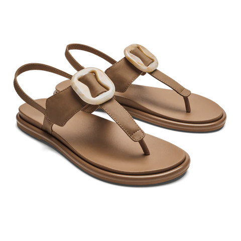 Olukai Women's La'i T-Bar Sandal / Tan