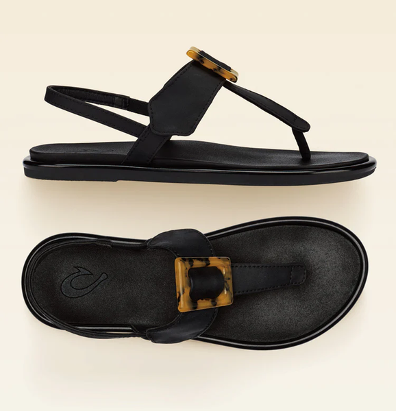 Olukai Women's La'i T-Bar Sandal / Lava Rock