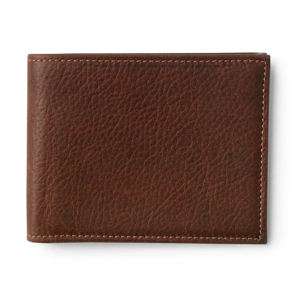 Orvis American Bison Thinfold Leather Wallet / Brown