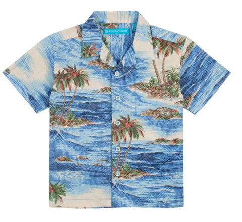 Tori Richard Tiled Isle / Navy