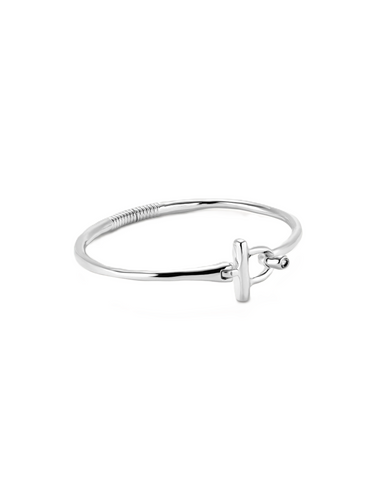 Uno de 50 White Topaz Bangle Bracelet