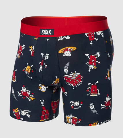 Saxx Men's Vibe Xtra Soft Comfort Boxer Brief - Party Foul