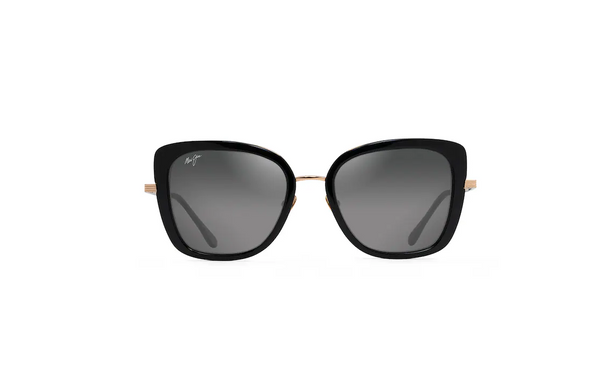 Maui Jim Violet Lake Sunglasses / Black with Gold / Neutral Grey